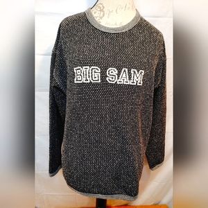 BIG SAM Bodybuilding Textured Sweatshirt Muscular Frame Men's Size Large NWOT